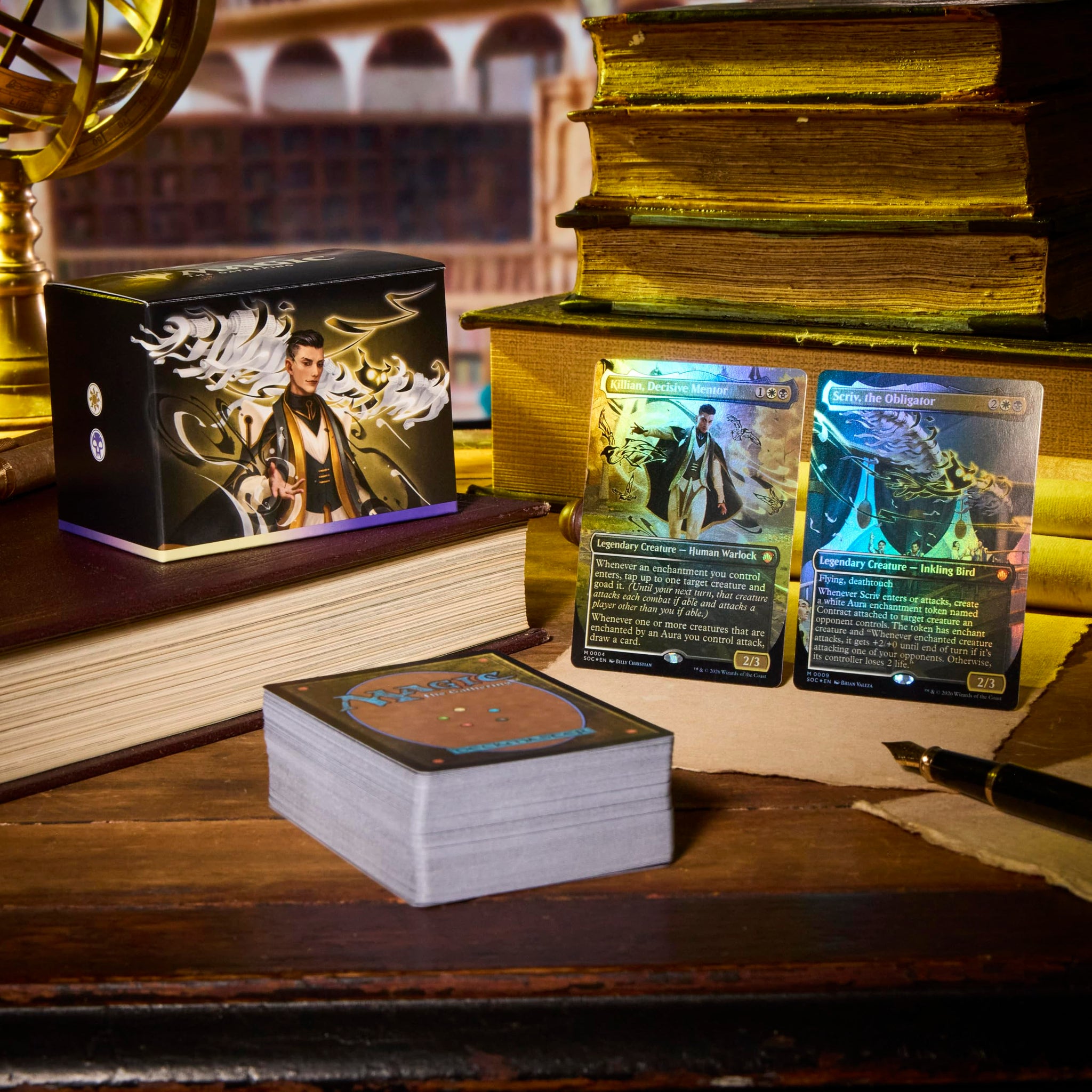 Magic: The Gathering Secrets of Strixhaven Commander Deck Bundle - Includes All 5 Decks (Silverquill Influence, Prismari Artistry, Witherbloom Pestilence, Lorehold Spirit, Quandrix Unlimited)