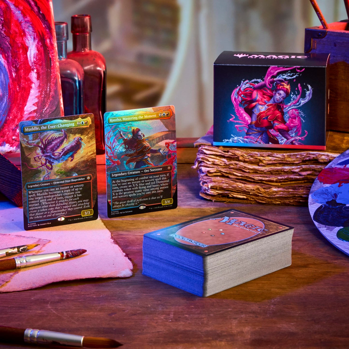 Magic: The Gathering Secrets of Strixhaven Commander Deck Bundle - Includes All 5 Decks (Silverquill Influence, Prismari Artistry, Witherbloom Pestilence, Lorehold Spirit, Quandrix Unlimited)